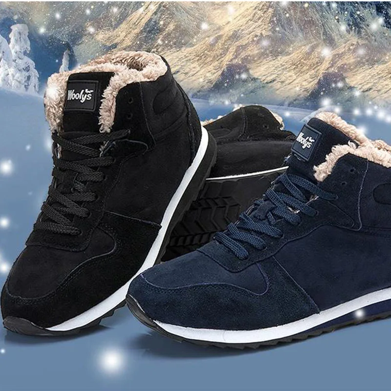 Men Lace-up Outdoor Plush Inside Flats Male Winter Fashion Comfortable Snow Boots Men Running Lightweigeht Warm Ankle Sneakers
Men Lace-up Outdoor Plush Inside Flats Male Winter Fashion Comfortable Snow Boots Men Running Lightweigeht Warm Ankle Sneakers