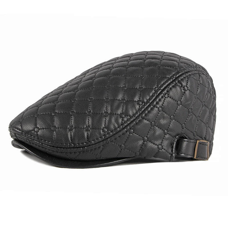 Autumn and Winter New Leather Beret Hat Men's Middle-Aged and Elderly Retro Hat Outdoor Warm Hat Outdoor Windproof Hat
Autumn and Winter New Leather Beret Hat Men's Middle-Aged and Elderly Retro Hat Outdoor Warm Hat Outdoor Windproof Hat