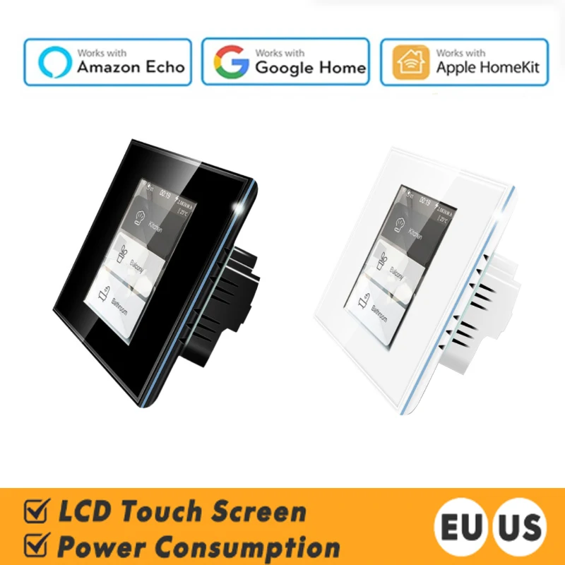 2020 Latest 4 Models In One LCD WIFI Smart Wall Switch Work With App Homekit ,alexa,googlehome For Smart Switch Smart Home
2020 Latest 4 Models In One LCD WIFI Smart Wall Switch Work With App Homekit ,alexa,googlehome For Smart Switch Smart Home