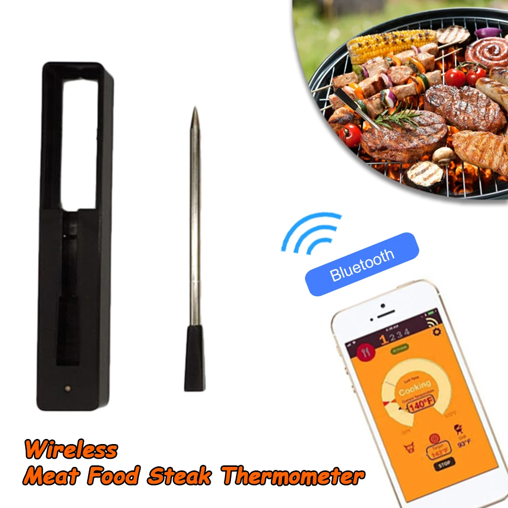 Wireless Meat Food Steak Thermometer for Oven Grill BBQ Smoker Rotisserie Kitchen Smart Digital Bluetooth Barbecue Accessories
Wireless Meat Food Steak Thermometer for Oven Grill BBQ Smoker Rotisserie Kitchen Smart Digital Bluetooth Barbecue Accessories