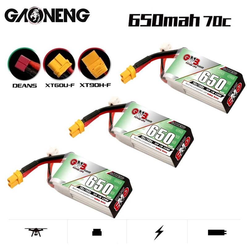 3 шт./компл. GNB 650mAh 7,4 V 2S HV Lipo Battery 70C/140C T/JST/Φ/XT-60 Plug для DYS FPV Racing Drone 4 Axis RC Drone Parts
3 шт./компл. GNB 650mAh 7,4 V 2S HV Lipo Battery 70C/140C T/JST/Φ/XT-60 Plug для DYS FPV Racing Drone 4 Axis RC Drone Parts