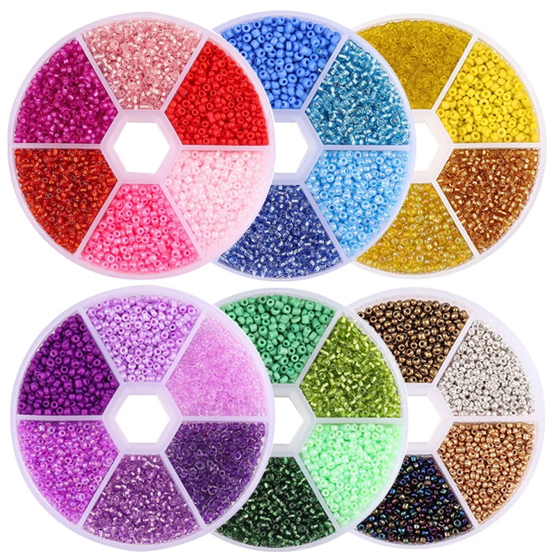 6 Grid Multicolor Glass Beads for Bracelet Necklace Jewelry Making DIY Garment Beads Crystal Loose Beads DIY Craft Accessories
6 Grid Multicolor Glass Beads for Bracelet Necklace Jewelry Making DIY Garment Beads Crystal Loose Beads DIY Craft Accessories