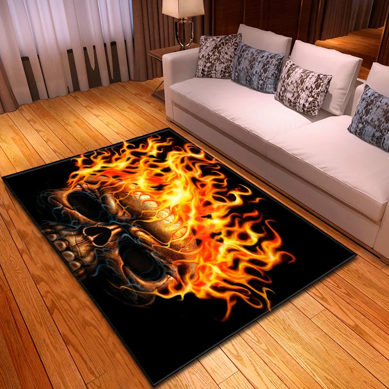 Skulls Living Room Rug 3D Carpet for Boys Bedroom Children Play Mat Flannel Anti-slip Bathroom Kitchen Floor Area Rug Doormat 
Skulls Living Room Rug 3D Carpet for Boys Bedroom Children Play Mat Flannel Anti-slip Bathroom Kitchen Floor Area Rug Doormat