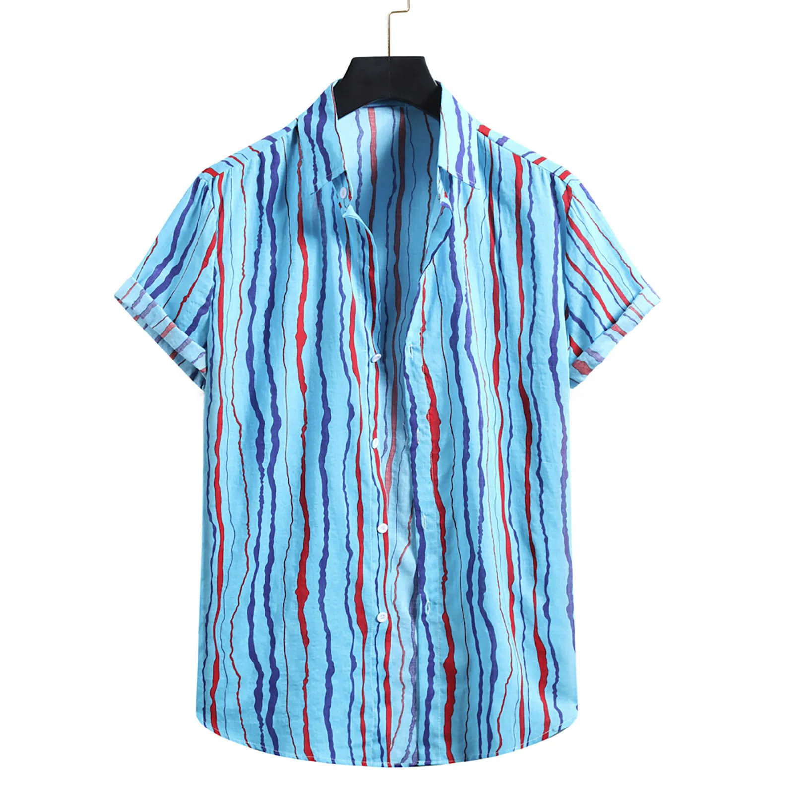 New Casual Stripe Shirts Handsome Men Fashion Cotton Linen Print Short Sleeve Button Shirt Red Blue Yellow Blouse Top Cardigan
New Casual Stripe Shirts Handsome Men Fashion Cotton Linen Print Short Sleeve Button Shirt Red Blue Yellow Blouse Top Cardigan