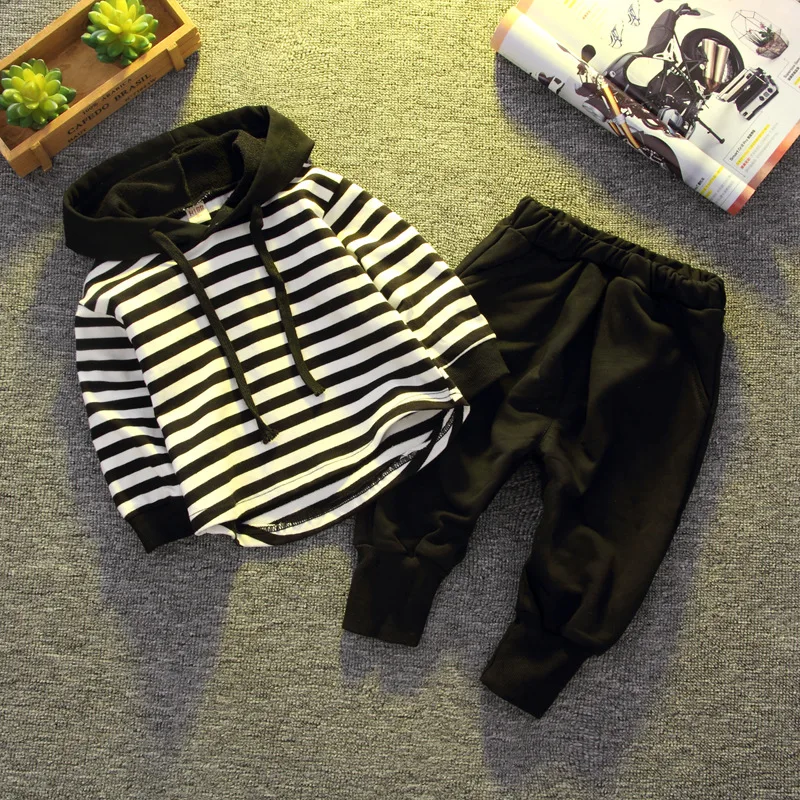 Baby Striped Clothing Set Fashion Cotton Hoodeds Tops+pants 2pcs Spring Autumn Infant Newborn Tracksuit For Bebes Outfits
Baby Striped Clothing Set Fashion Cotton Hoodeds Tops+pants 2pcs Spring Autumn Infant Newborn Tracksuit For Bebes Outfits