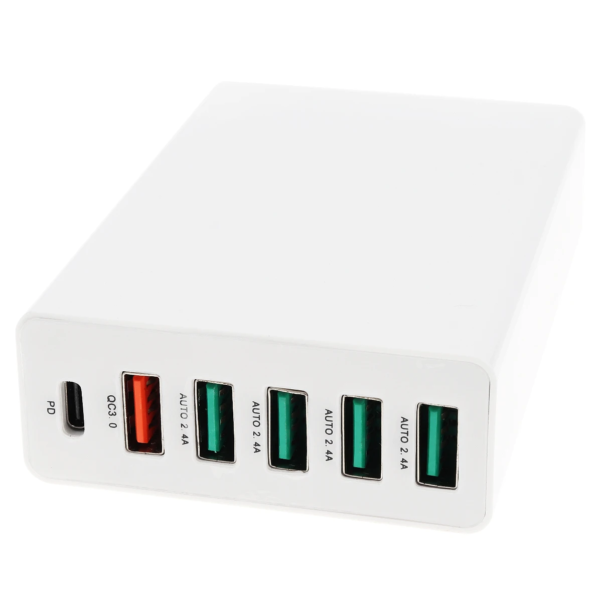60W USB Quick Charger Adapters 3.0 Desktop Charging Station with 6-Port for Mobile Phone
60W USB Quick Charger Adapters 3.0 Desktop Charging Station with 6-Port for Mobile Phone