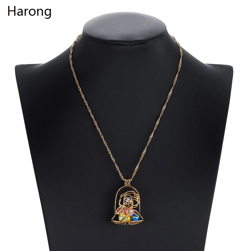 Beauty And The Beast Rose Flower Pearl Necklace Bead Cage Pendant Gold Chain Chokers Trendy Cosplay Jewelry Best Women Gift
Beauty And The Beast Rose Flower Pearl Necklace Bead Cage Pendant Gold Chain Chokers Trendy Cosplay Jewelry Best Women Gift