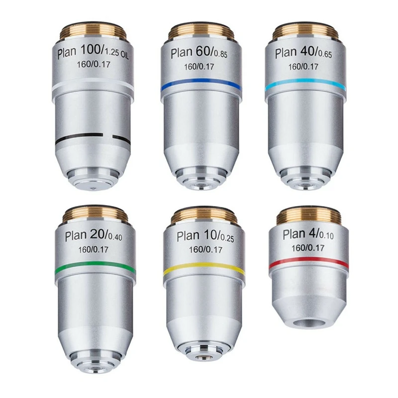 FUCHU Ахроматический план объектив для микроскопа 4X 10X 20X 40X 60X 100X
FUCHU Ахроматический план объектив для микроскопа 4X 10X 20X 40X 60X 100X