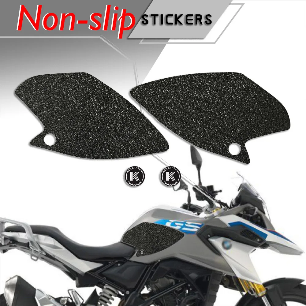 

Motorcycle Non-slip Sticker Grips Protector Sticker Decal Gas Knee Grip Tank Traction Pad decals For BMW 17-18 G 310 GS