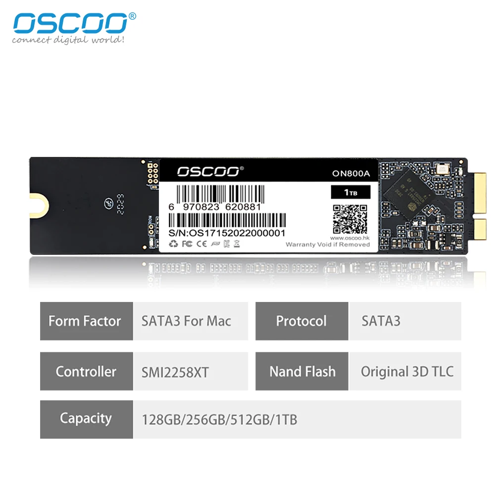 Жесткий диск OSCOO SSD для 2010 2011 Apple Macbook Air A1370 A1369 дешевый твердотельный накопитель MAC