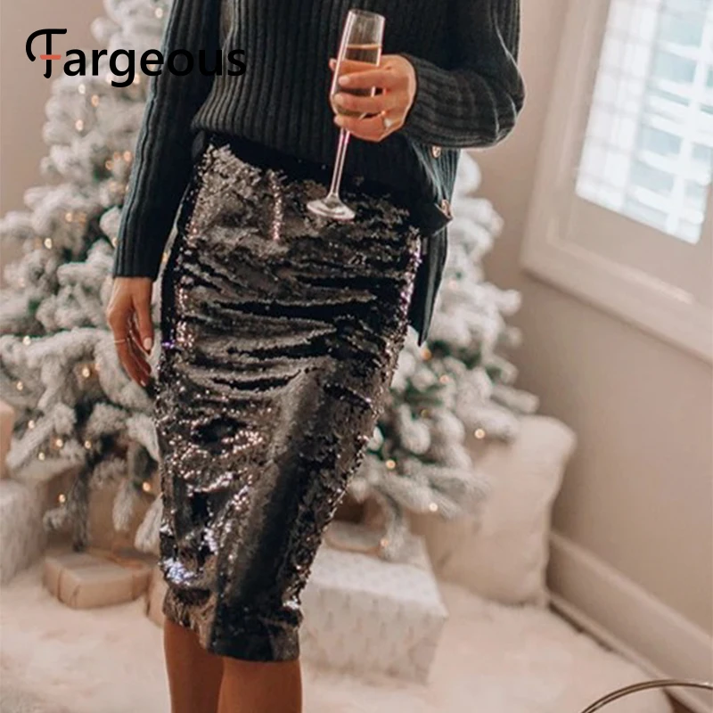 Fargeous платье с открытыми плечами сексуальное Высокая Талия юбки средней длины
