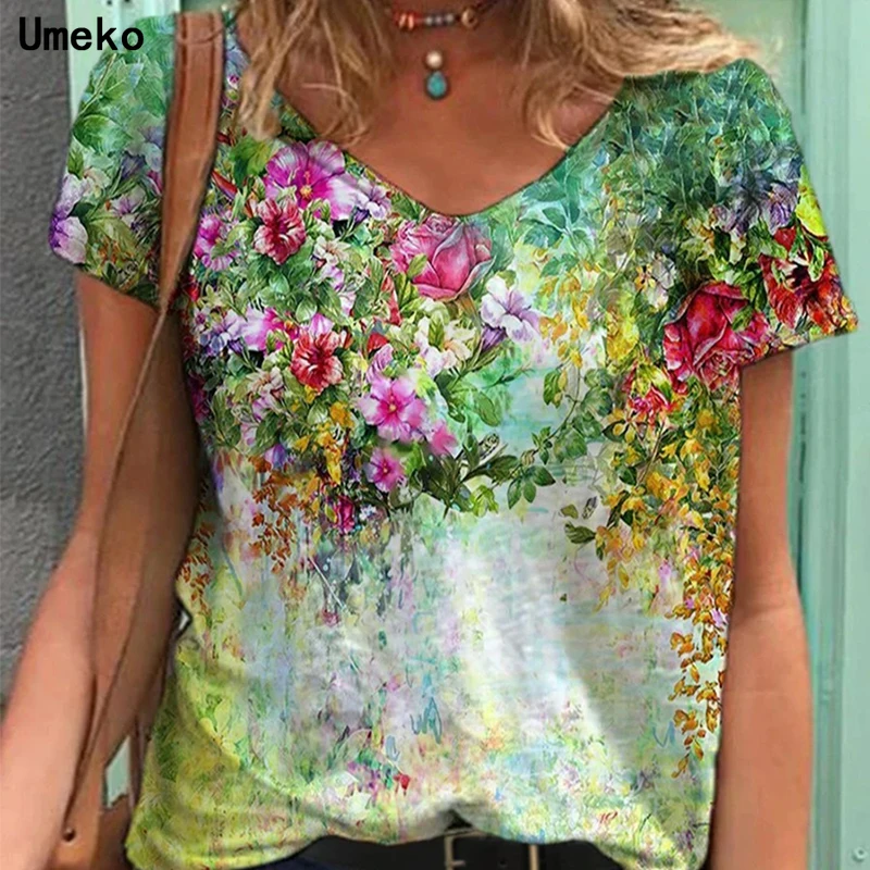 2021 Plus Size 5XL Women's Clothing Summer New Fashion Women V-neck Flower Print Short Sleeve Casual Loose T-shirt Y2k Top
2021 Plus Size 5XL Women's Clothing Summer New Fashion Women V-neck Flower Print Short Sleeve Casual Loose T-shirt Y2k Top