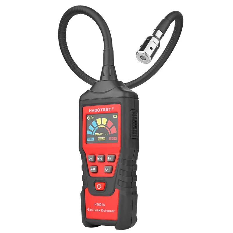 HABOTEST HT601 Combustible Gas Leak Detector Handheld Analyzer 9999 PPM Meter Tester Flexible Probe LCD Color Display
HABOTEST HT601 Combustible Gas Leak Detector Handheld Analyzer 9999 PPM Meter Tester Flexible Probe LCD Color Display