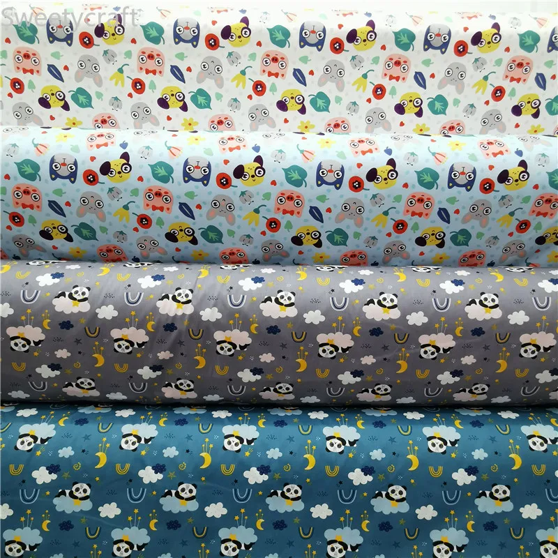 160cmX10M Panda Moon ткань со звездами Fabric telas Cotton Fabric Tecido DIY швейное платье ручной работы Швейные аксессуары для лоскутного шитья ткань
160cmX10M Panda Moon ткань со звездами Fabric telas Cotton Fabric Tecido DIY швейное платье ручной работы Швейные аксессуары для лоскутного шитья ткань