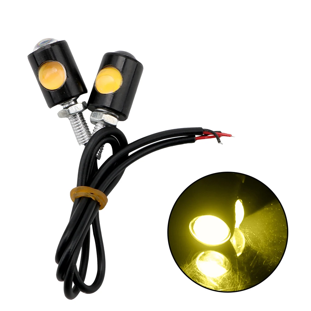 LEEPEE Motorcycle Warning Light Eagle Eye LED Turn Signal Lamp Universal Taillight Turn Indicators 1Pair License Plate Light
LEEPEE Motorcycle Warning Light Eagle Eye LED Turn Signal Lamp Universal Taillight Turn Indicators 1Pair License Plate Light