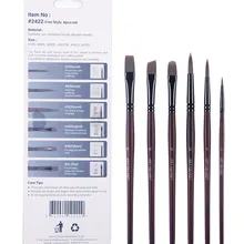 ArtSecret High Grade 2422 2420 2418 2416 2414 2412 Drawing Brush Set Acrylic Paints Stationery Art Supplies For Watercolor Oil
