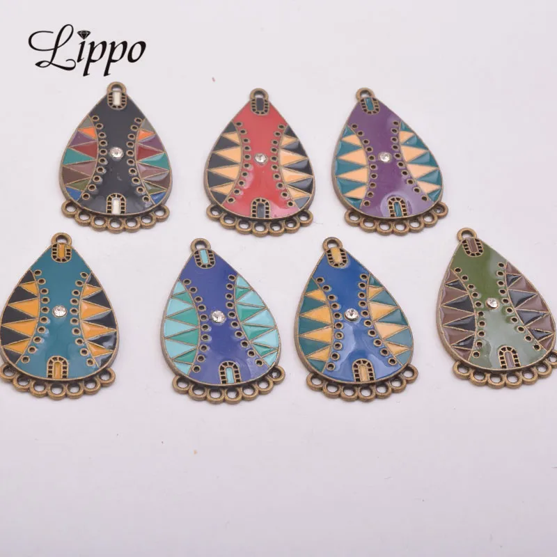 12pcs Enamel Earring Pendant Connector Antique bronze Connectors Jewelry Earring Jewelry Parts 
12pcs Enamel Earring Pendant Connector Antique bronze Connectors Jewelry Earring Jewelry Parts