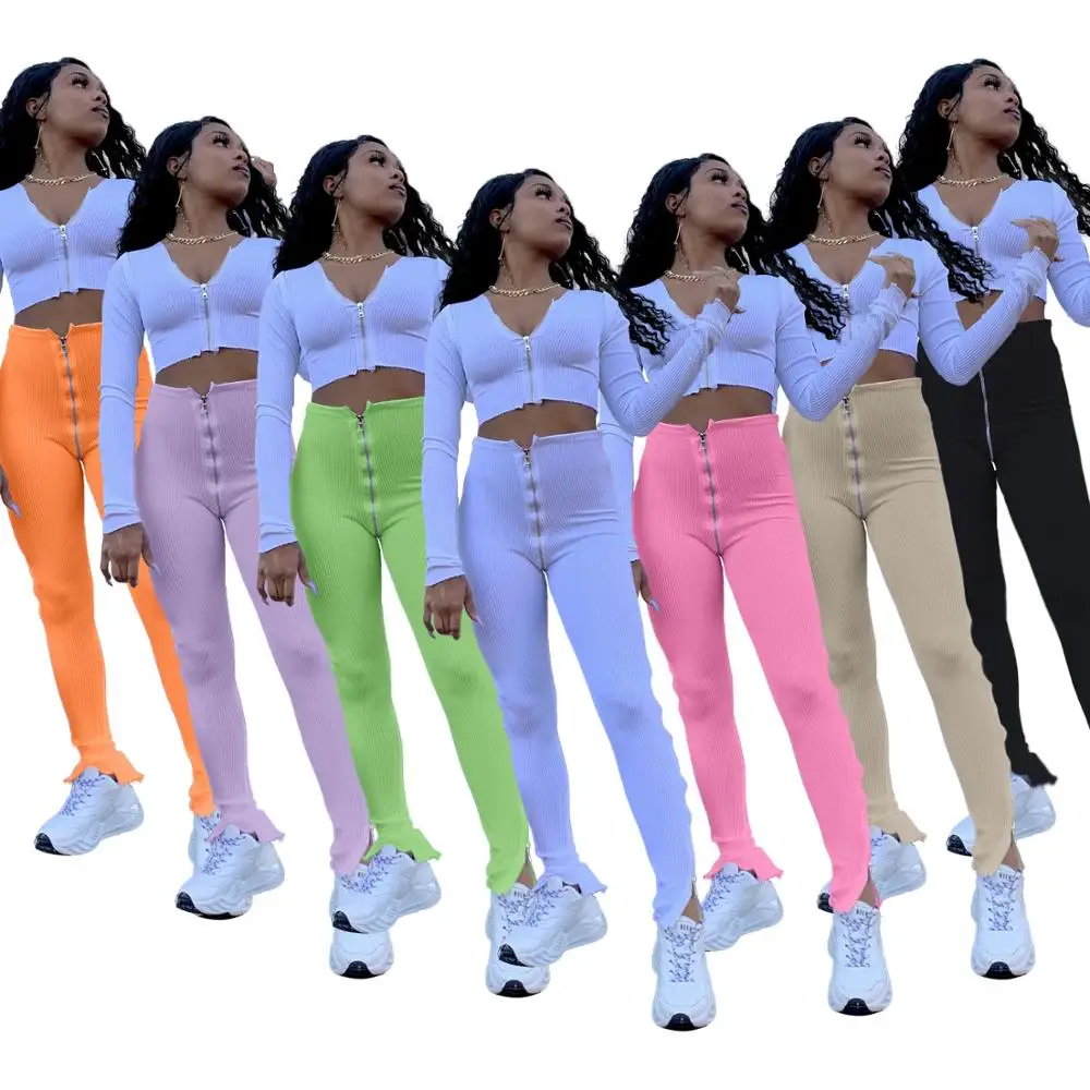 Female pants Jogger Female fashion solid color tight zipper high waist casual slit micro speaker sport pants
Female pants Jogger Female fashion solid color tight zipper high waist casual slit micro speaker sport pants