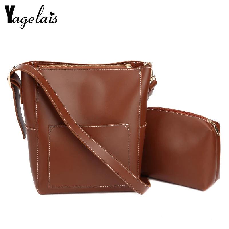 Zipper Bucket Shoulder Bags For Women Vintage Large Capacity Soft Ladies Messenger Bags Work Female Composite Bags 2019
Zipper Bucket Shoulder Bags For Women Vintage Large Capacity Soft Ladies Messenger Bags Work Female Composite Bags 2019