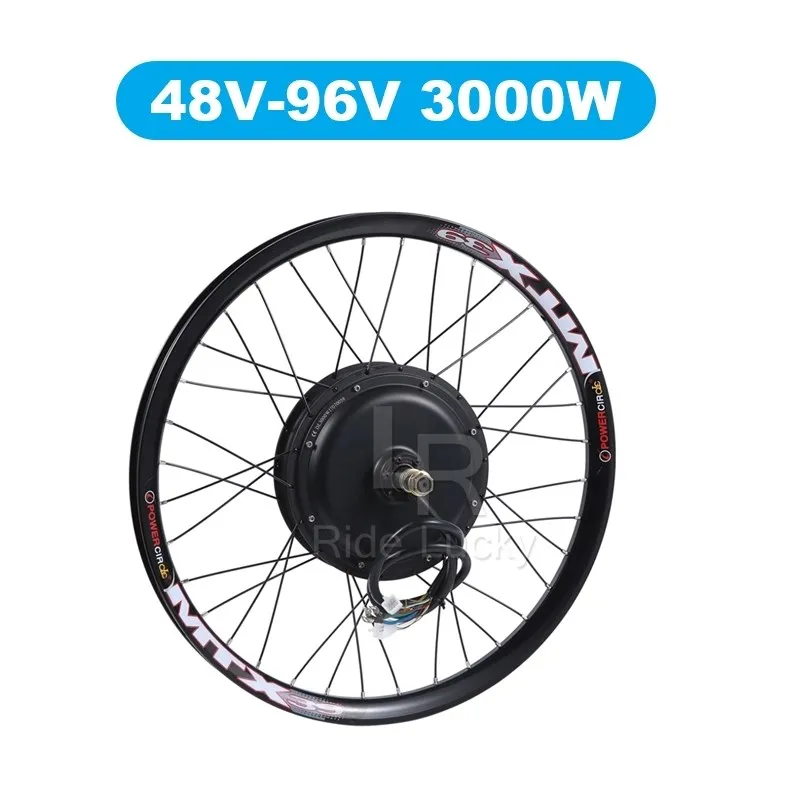 Моторное колесо для электровелосипеда 48 96 в 3000 Вт 19 дюймов красное золотое синее