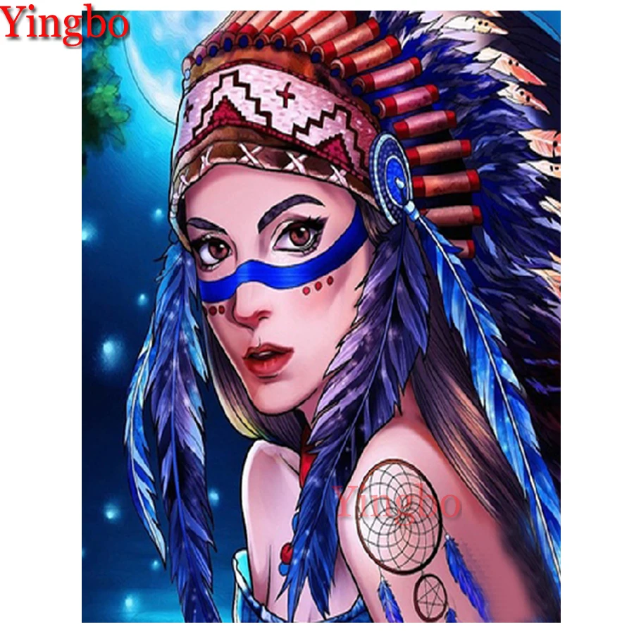 Diy 5D Diamond Painting Indian girl with colored feathers Embroidery Diamond Arts and Crafts Kit Jewel Cross Stitch Mosaic Decor
Diy 5D Diamond Painting Indian girl with colored feathers Embroidery Diamond Arts and Crafts Kit Jewel Cross Stitch Mosaic Decor