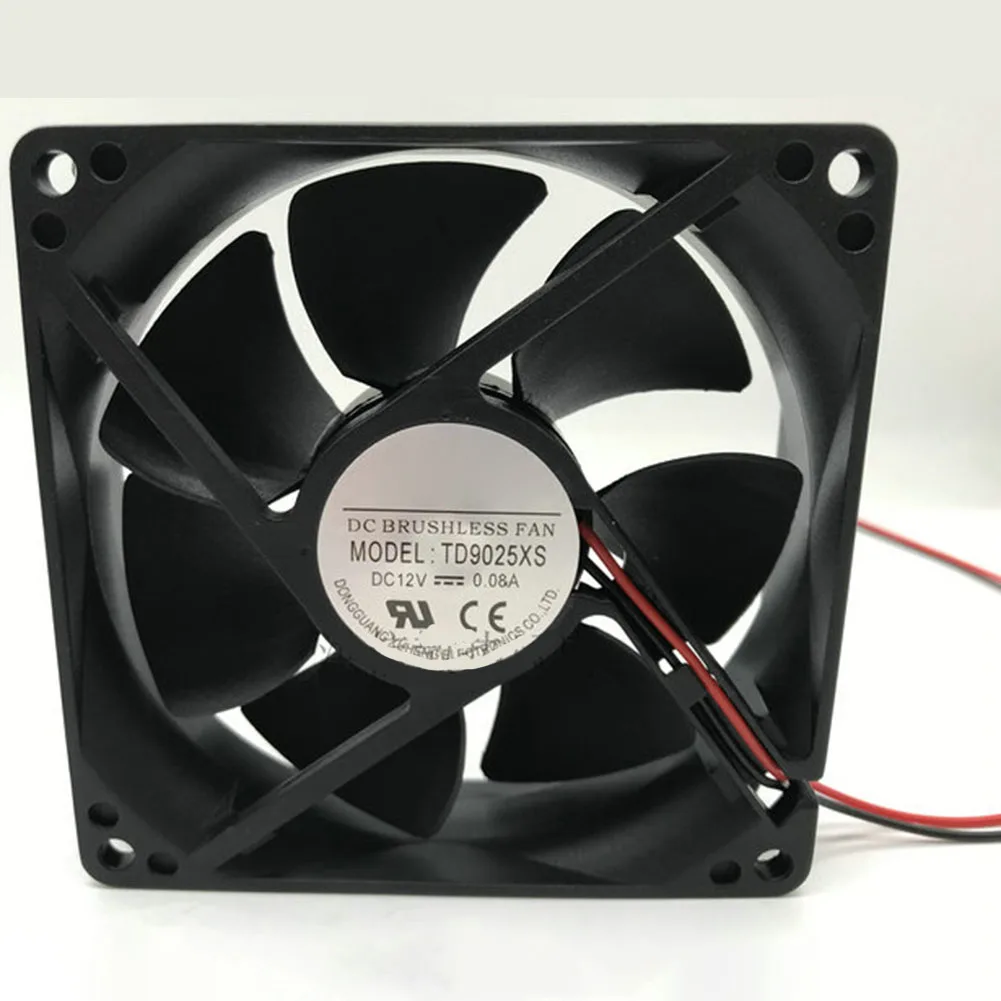 

Бесшумный охлаждающий вентилятор для холодильника TONON TD9025XS, 12 В, 0,08 а, 9 см, 92*25 мм, 2 контакта