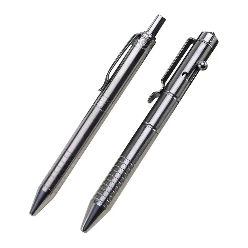 Solid Titanium Alloy Gel Ink Pen Vintage Bolt Action Writing Tool Stationeries
Solid Titanium Alloy Gel Ink Pen Vintage Bolt Action Writing Tool Stationeries