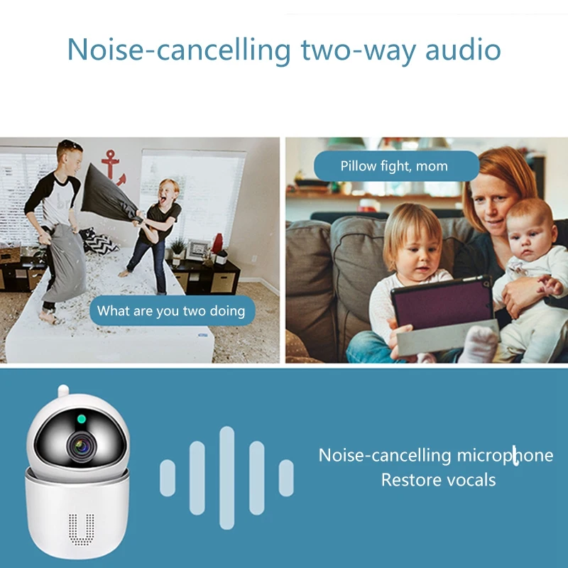 Camera Smart Home HD WiFi Home Security Camera Wireless Camera Baby Monitor Dog Cameras Motion Tracking Two-Way Audio
Camera Smart Home HD WiFi Home Security Camera Wireless Camera Baby Monitor Dog Cameras Motion Tracking Two-Way Audio