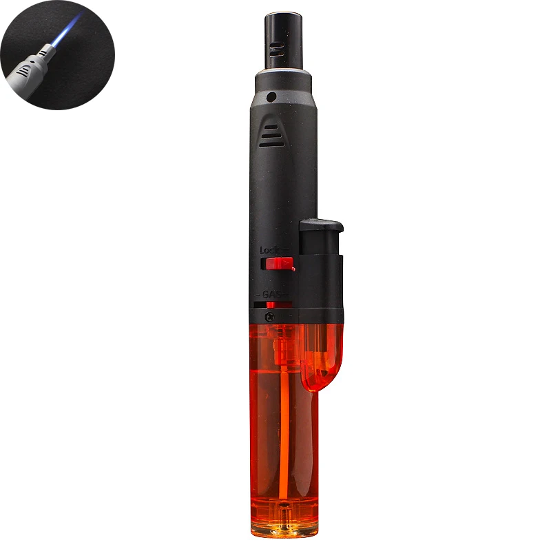 Butane Gas Lighter Windproof Blue Fire For Kitchen Barbecue Torch Cigar Accessories
Butane Gas Lighter Windproof Blue Fire For Kitchen Barbecue Torch Cigar Accessories