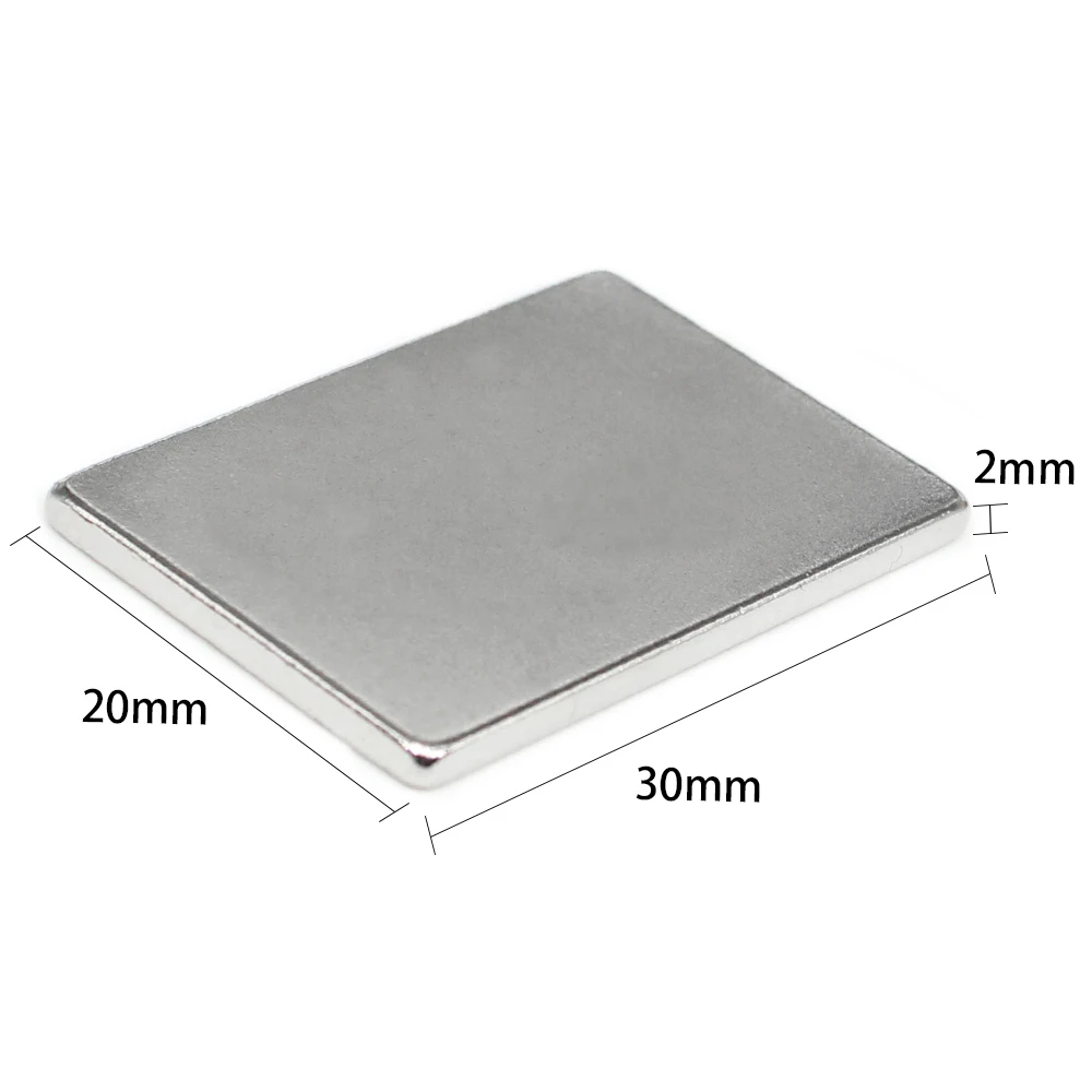 

2/5/10/20/30/50PCS 30X20X2mm Quadrate Rare Earth Neodymium Magnet 30*20*2 Block Permanent Magnet 30x20x2 Strong Powerful Magnets