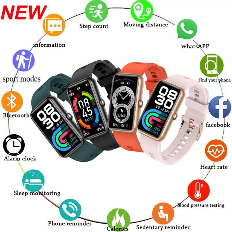 

X38 IP68 Waterdicht Smart Horloge Vrouwen Sport Smartwatch Mannen Fitness Tracker Armband Voor Huawei Xiaomi Telefoon Pk Mi Band