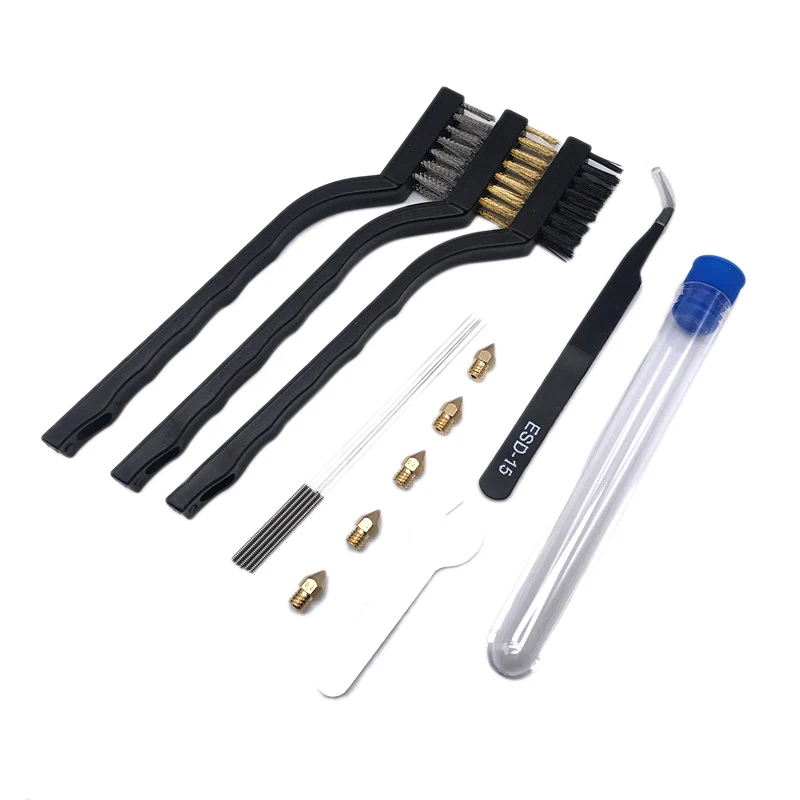 3D Printer Accessories Cleaning Brush Dust Rust Cleaning Copper with MK8 0.4mm nozzle for CR-10 Ender-3 Nozzle Hot Bed to Remove
3D Printer Accessories Cleaning Brush Dust Rust Cleaning Copper with MK8 0.4mm nozzle for CR-10 Ender-3 Nozzle Hot Bed to Remove