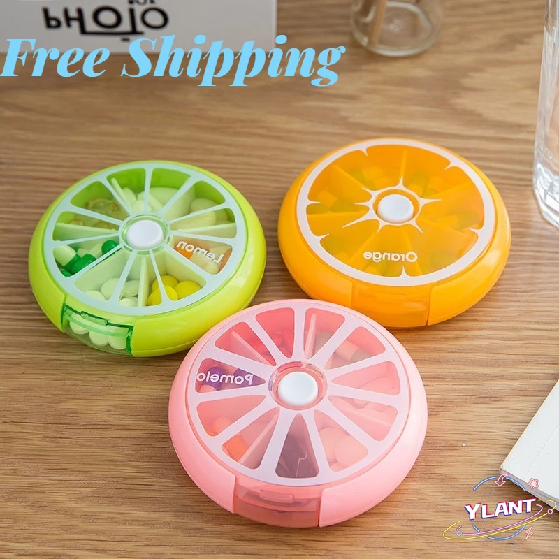 SWT Travel Medicine Dispenser Mini Fruit Color Storage Round Pill Box Storage Box Portable Rotary 7 Bar Pill Box
SWT Travel Medicine Dispenser Mini Fruit Color Storage Round Pill Box Storage Box Portable Rotary 7 Bar Pill Box