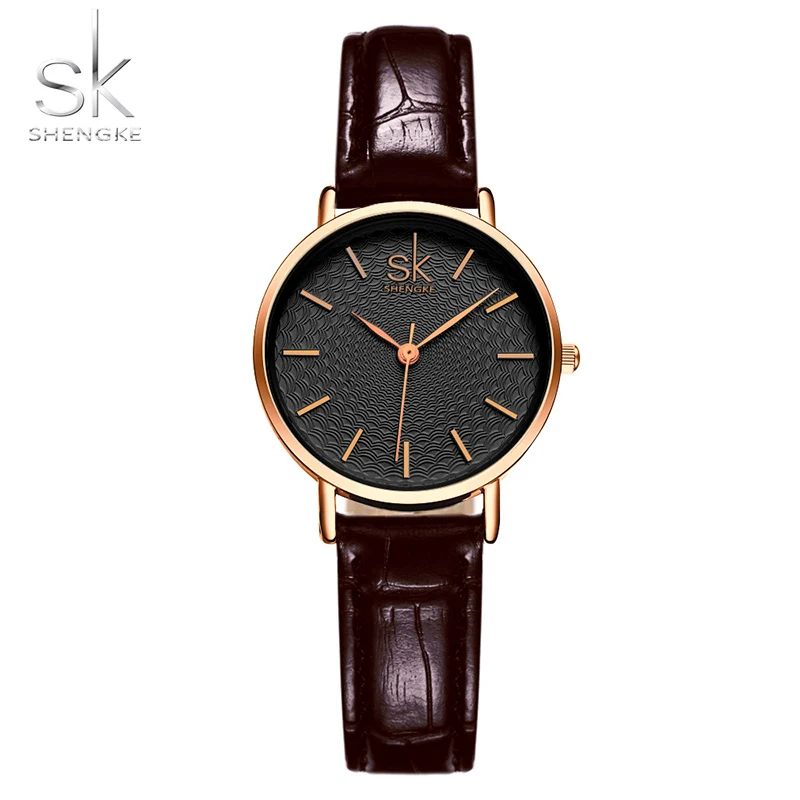 Shengke Women Dress Wrist Watches Red Black Leather Watchband Luxury Golden Dial Female Style Clock Ladies New Wristwatch 2021
Shengke Women Dress Wrist Watches Red Black Leather Watchband Luxury Golden Dial Female Style Clock Ladies New Wristwatch 2021