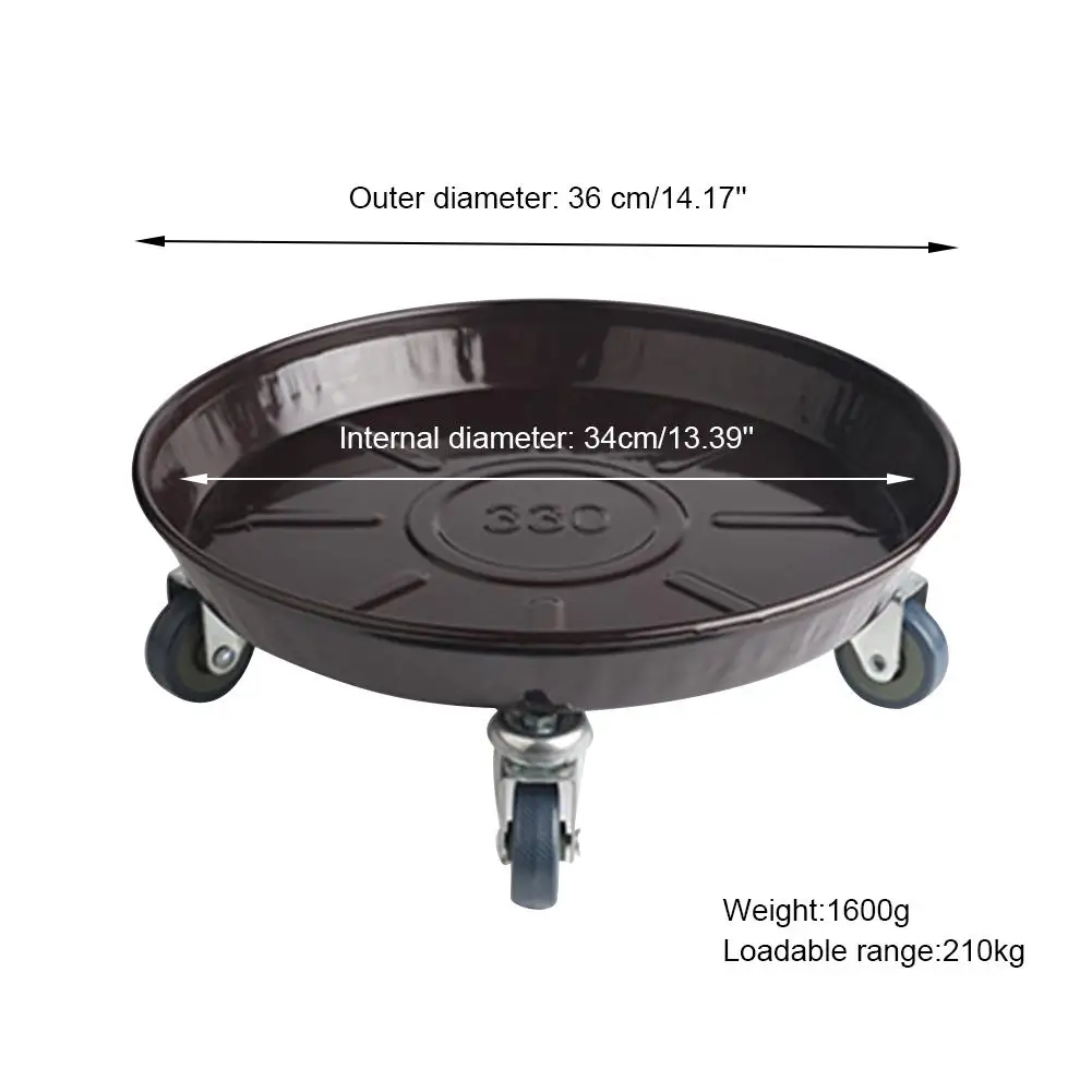Metal Round Flower Pot Tray/Universal Wheels Heavy Duty Flowers Pot Mover Trolley Plate Stand Holder For Balcony Living Room 
Metal Round Flower Pot Tray/Universal Wheels Heavy Duty Flowers Pot Mover Trolley Plate Stand Holder For Balcony Living Room