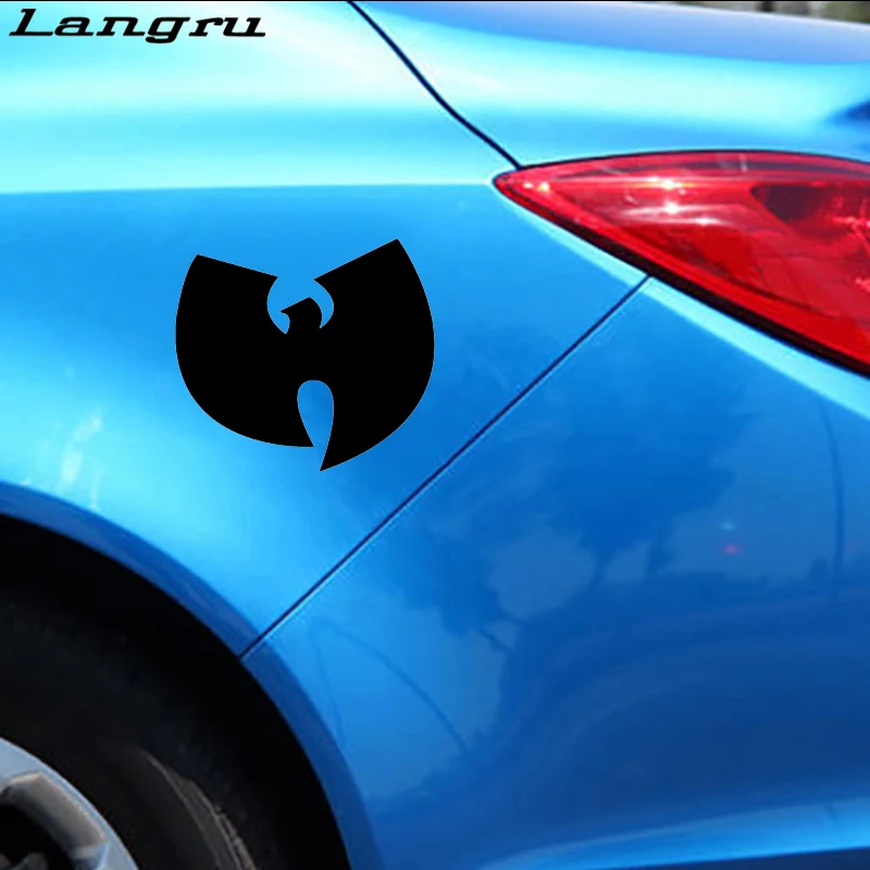 Langru 16*14 4 см Wu Tang Clan хип хоп группа Черная Автомобильная наклейка на бампер