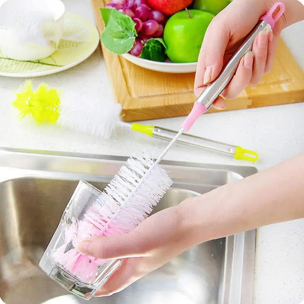 

1pc Cleaning Brush Long Handle Cup Brush Wineglass Bottle Coffe Tea Glass Cup Cleaning Brush for Home Kitchen Clean Accesso J3D5