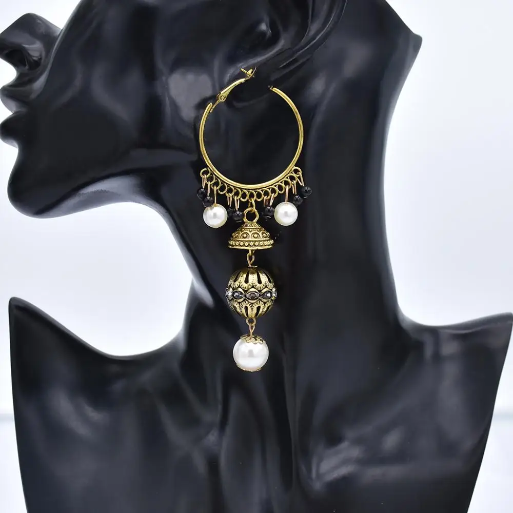 Women's Ethnic Retro Gold Bell Indian Jhumka Earrings Wedding Jewelry Classic Vintage Alloy Tassel bell Earrings Bijoux Jewelry
Women's Ethnic Retro Gold Bell Indian Jhumka Earrings Wedding Jewelry Classic Vintage Alloy Tassel bell Earrings Bijoux Jewelry