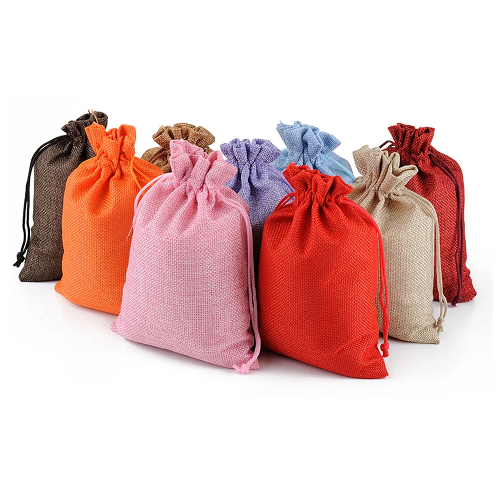 Hot 50pcs Linen Jute Drawstring Pouch Cotton Mix Color Packages For Packaging Gift Wedding Party Christmas Candy Bags
Hot 50pcs Linen Jute Drawstring Pouch Cotton Mix Color Packages For Packaging Gift Wedding Party Christmas Candy Bags