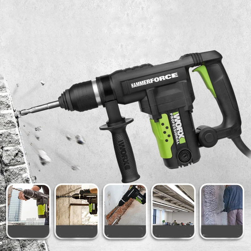 WORX Electric Hammer Electric Pick Lithium Battery Dual-purpose Light Industrial High-power Concrete Drilling Dual-use WU326/D
WORX Electric Hammer Electric Pick Lithium Battery Dual-purpose Light Industrial High-power Concrete Drilling Dual-use WU326/D