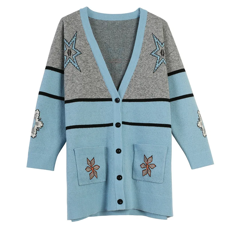 Shuchan Women Winter Clothes Long Sweater Autumn Winter 2019 New Items Women's Sweater with A Pattern V-Neck women clothing
Shuchan Women Winter Clothes Long Sweater Autumn Winter 2019 New Items Women's Sweater with A Pattern V-Neck women clothing