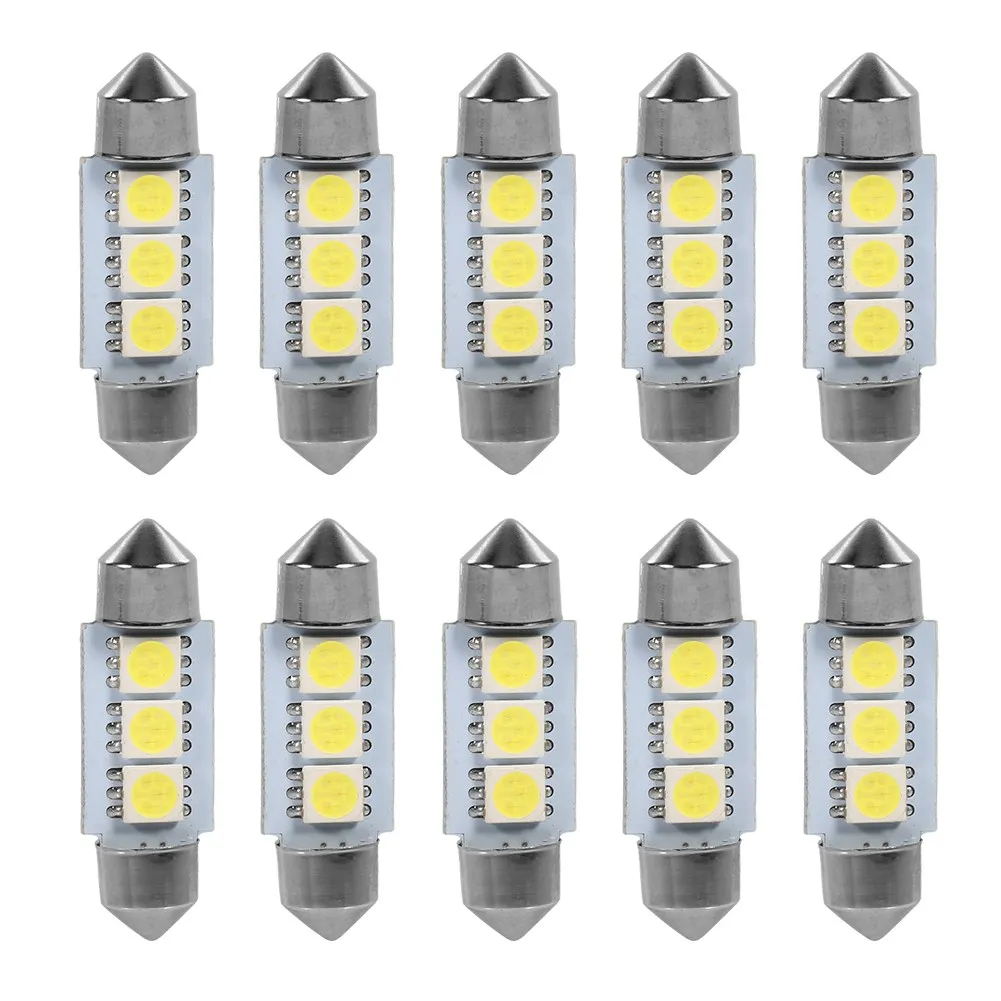 10 шт. 36 мм 12 В 3 SMD 5050 светодиодная гирлянда купольсветильник лампа для внутреннего освещения белая
10 шт. 36 мм 12 В 3 SMD 5050 светодиодная гирлянда купольсветильник лампа для внутреннего освещения белая