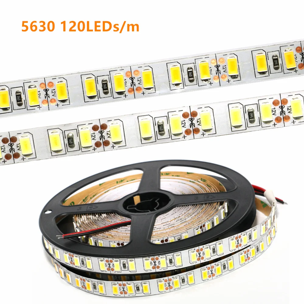 Светодиодная ленсветильник SMD 5630, 120 светодиодов/м, 12 В постоянного тока, высокая яркость, не водонепроницаемая, теплая белая светодиодная лента 5730, 10 цветов, для рождественского кухонного декора
Светодиодная ленсветильник SMD 5630, 120 светодиодов/м, 12 В постоянного тока, высокая яркость, не водонепроницаемая, теплая белая светодиодная лента 5730, 10 цветов, для рождественского кухонного декора