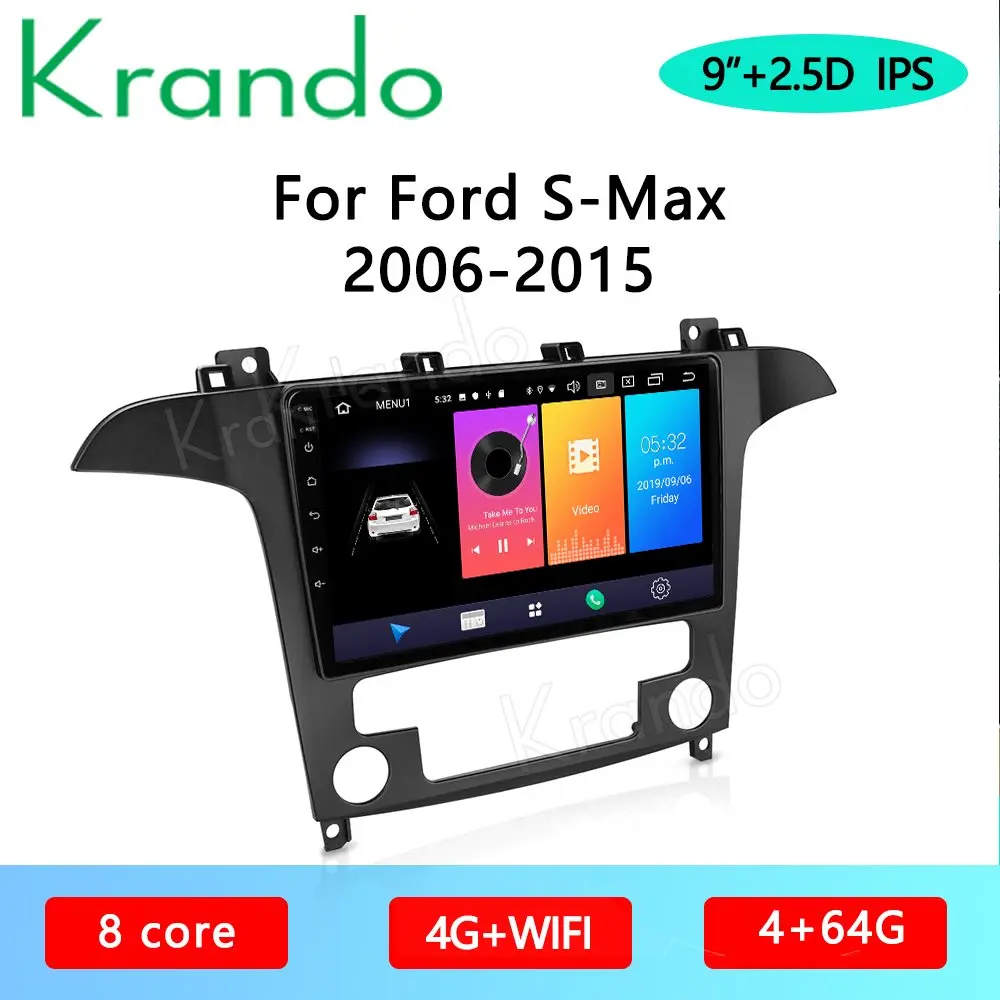 Krando Android 10.0 9" For S-MAX 2006-2015 Car stereo with screen Radio receiver autoradio Android car radio multimedia player
Krando Android 10.0 9" For S-MAX 2006-2015 Car stereo with screen Radio receiver autoradio Android car radio multimedia player