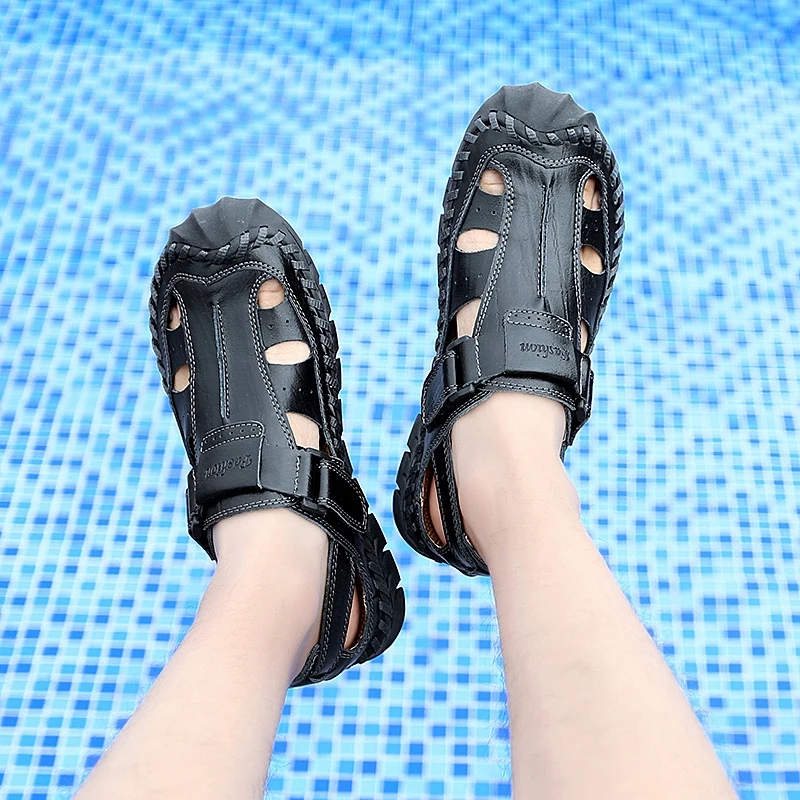 New Male Shoes Genuine Leather Men Sandals Summer Men Sandals Outdoor Sneakers Men Beach Shoes Sandalias De Playa Para Hombre
New Male Shoes Genuine Leather Men Sandals Summer Men Sandals Outdoor Sneakers Men Beach Shoes Sandalias De Playa Para Hombre