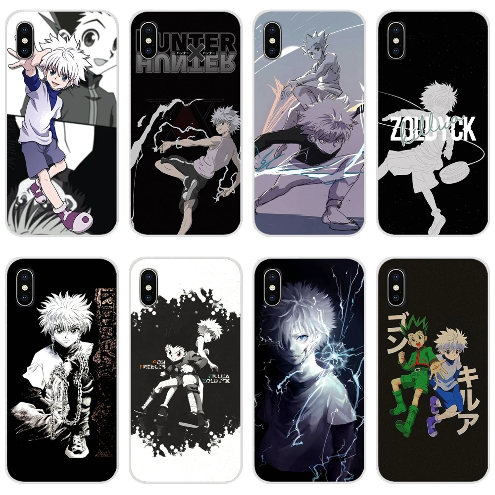 Аксессуары чехол сумка аниме Hunter X Killua Zaoldyeck для Samsung Galaxy S2 S3 S4 S5 Mini S6 S7 Edge S8 S9 S10E Lite