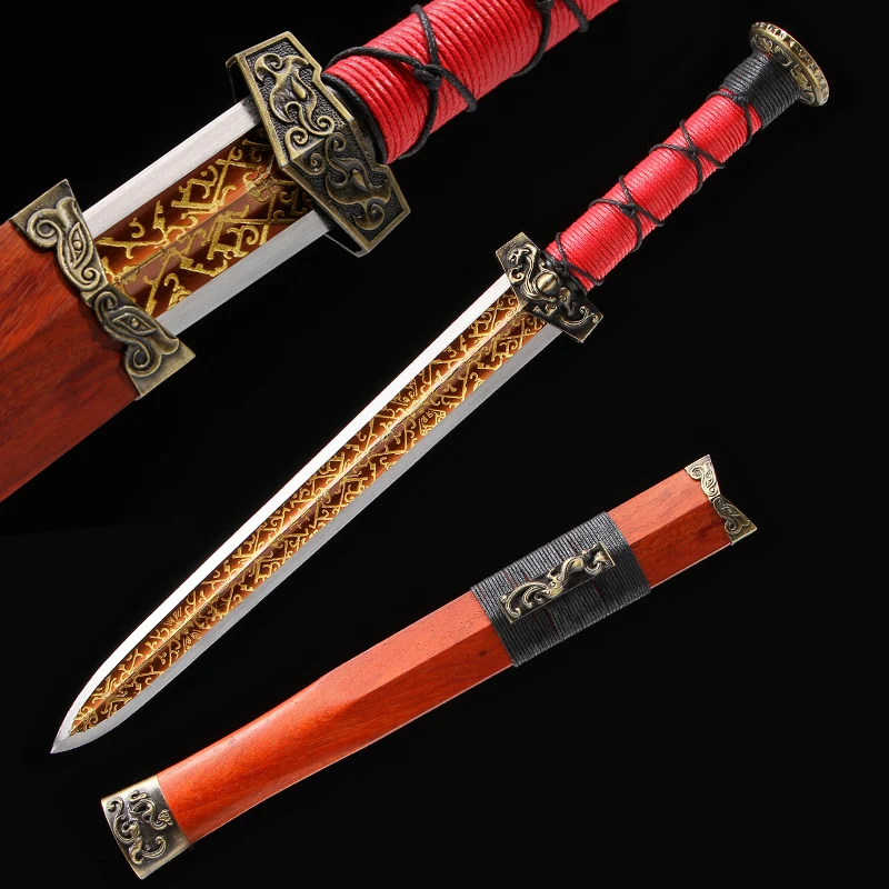 Short Real Steel Sword Chinese Traditional Han Dynasty Sword 1060 High Carbon Steel Full Tang Blade Sharpness
Short Real Steel Sword Chinese Traditional Han Dynasty Sword 1060 High Carbon Steel Full Tang Blade Sharpness