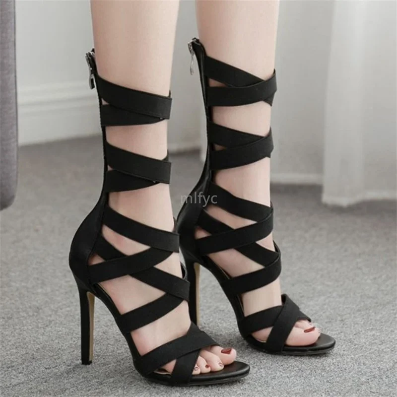 2021 summer zipper stretch cloth long tube open toe stiletto high heel sandals plus size shoes for women sandals for women Solid
2021 summer zipper stretch cloth long tube open toe stiletto high heel sandals plus size shoes for women sandals for women Solid