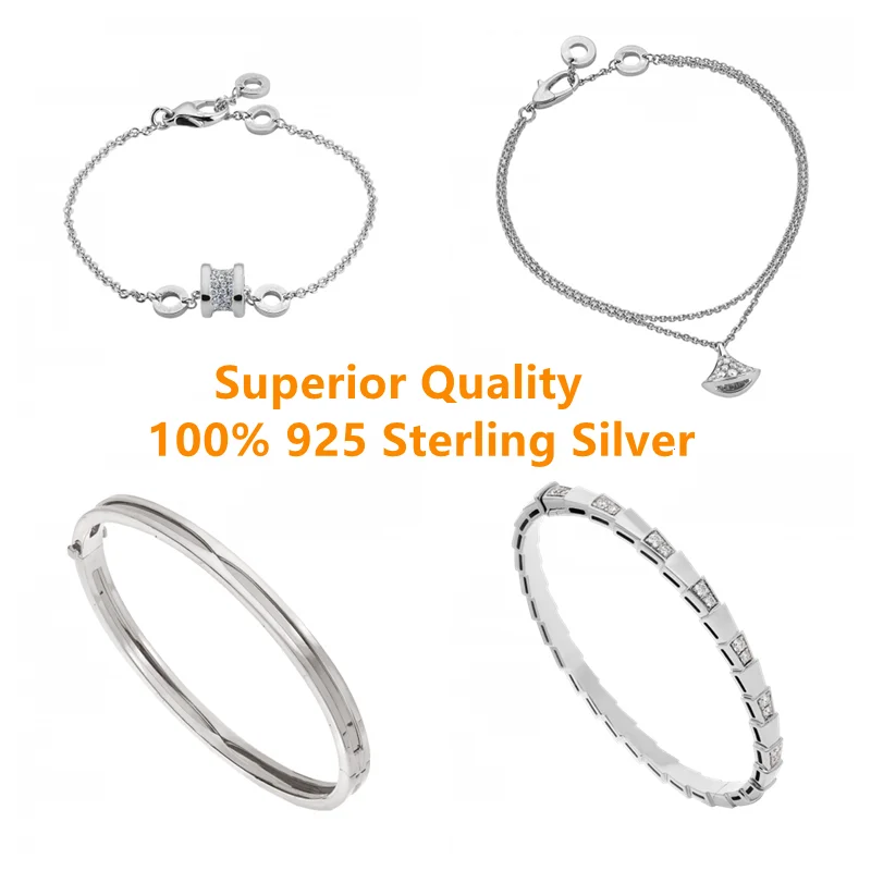 925 Sterling Silver bv spring Bracelet men's and women's fashion classic jewelry Party Wedding Christmas gift
925 Sterling Silver bv spring Bracelet men's and women's fashion classic jewelry Party Wedding Christmas gift