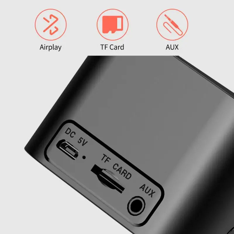 Portable Wireless Bluetooth Speaker Box Bluetooth 5.0 HiFi Music Column Desktop Screen Alarm Clock Bluetooth-speaker Soundbar
Portable Wireless Bluetooth Speaker Box Bluetooth 5.0 HiFi Music Column Desktop Screen Alarm Clock Bluetooth-speaker Soundbar